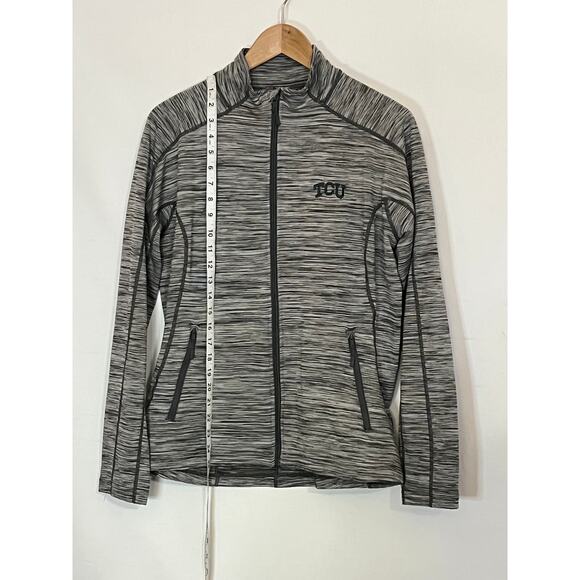 TCU Horned Frogs LevelWear Women's Full Zip Jacket Gray Size Large Pre-Owned - Picture 3 of 11